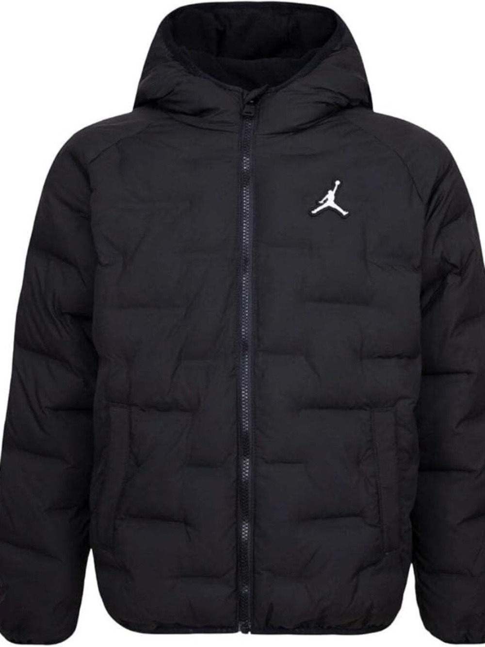Jordan Welded Puffer Jacket Junior Kid's Hood Jacket Black